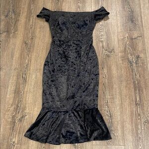 Elegant Black Off-Shoulder Dress